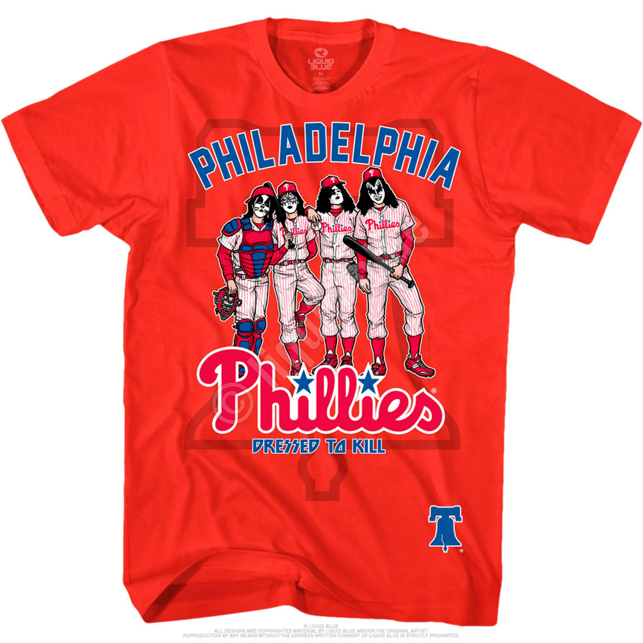 MLB Philadelphia Phillies Dressed To Kill Red T-Shirt 4 MLB Philadelphia Phillies Dressed To Kill Red T-Shirt - Image 2