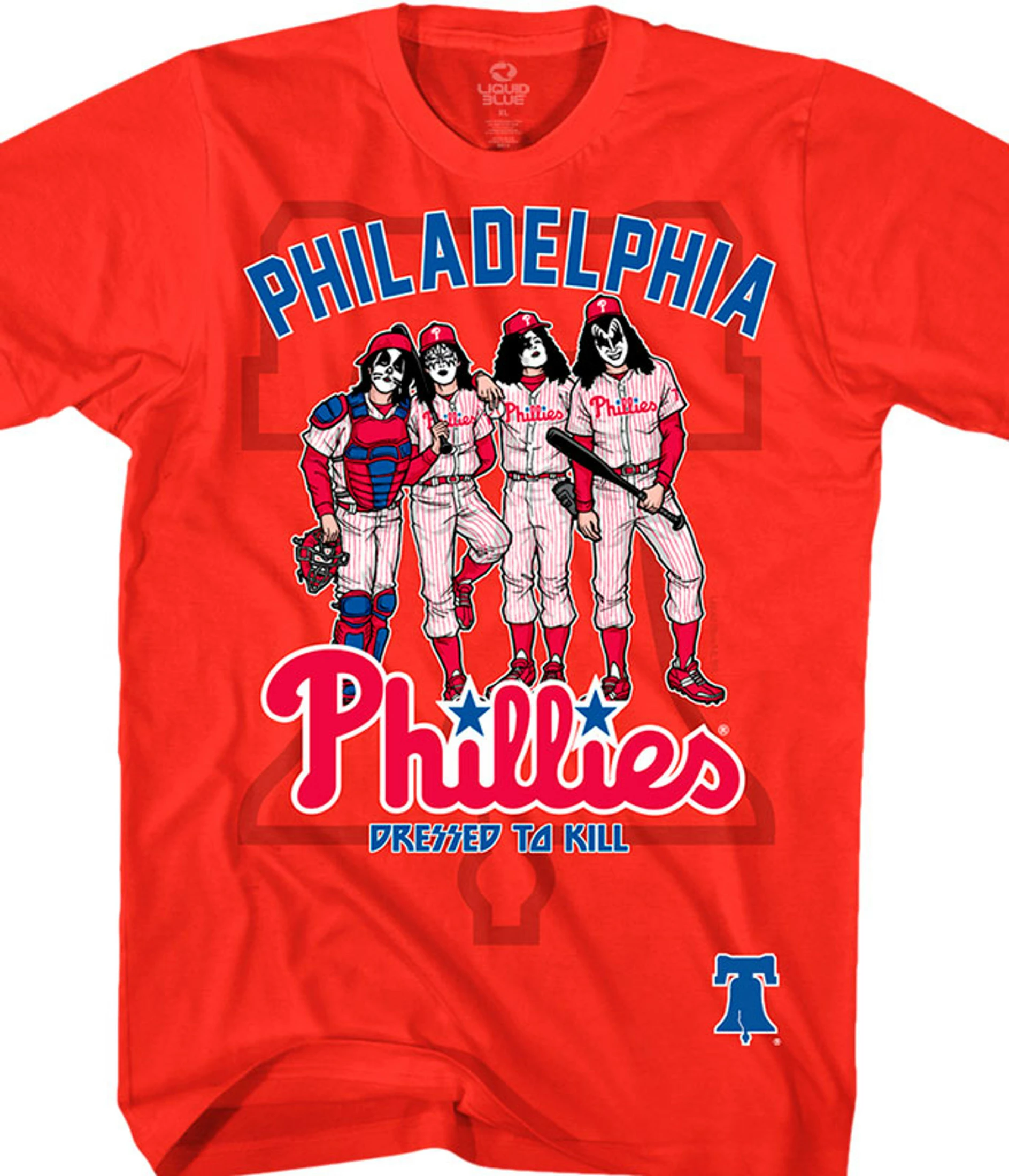 MLB Philadelphia Phillies Dressed To Kill Red T-Shirt 3 MLB Philadelphia Phillies Dressed To Kill Red T-Shirt