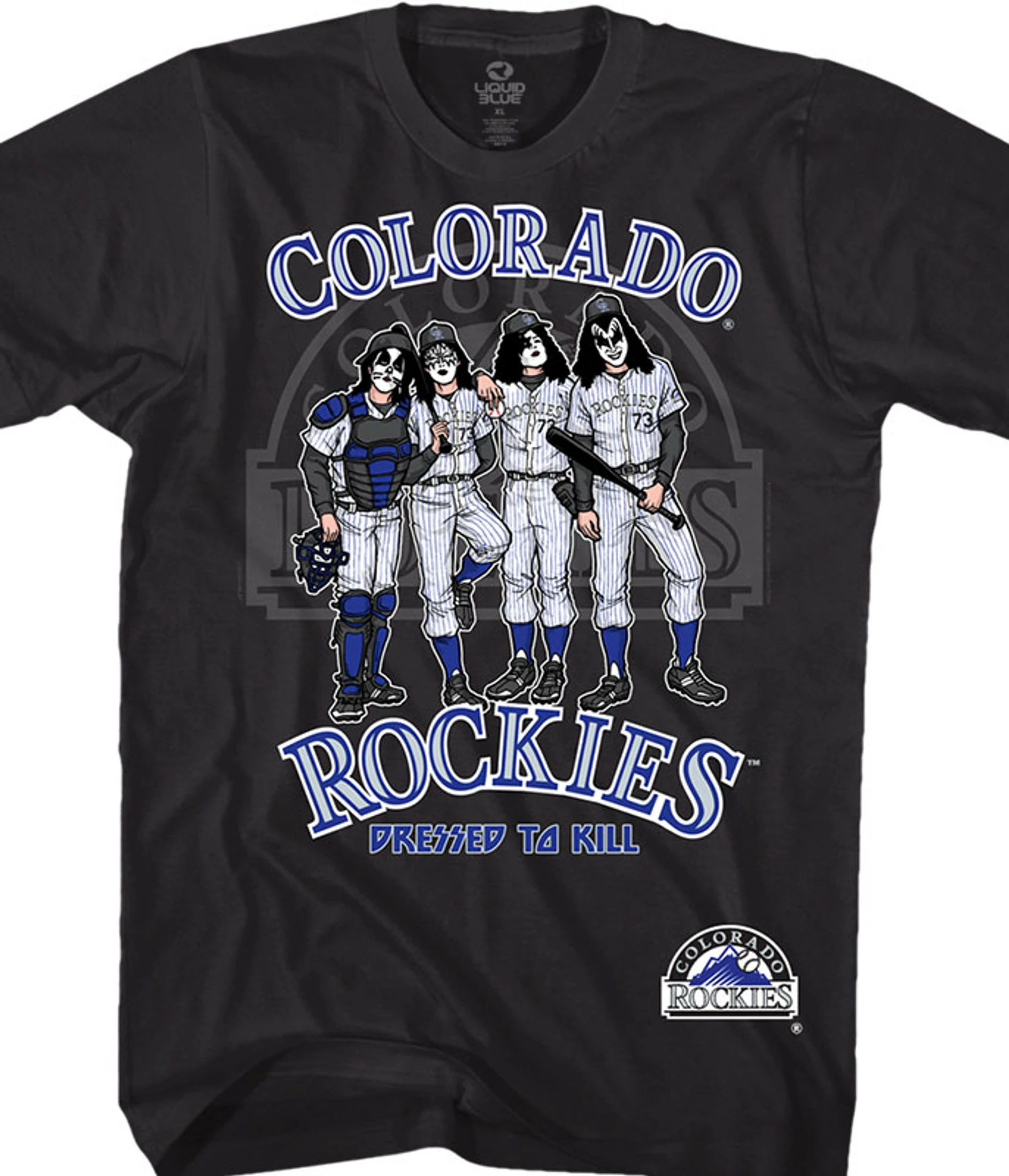 MLB Colorado Rockies Dressed To Kill Black T-Shirt 3 MLB Colorado Rockies Dressed To Kill Black T-Shirt