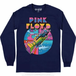 Pink Floyd WYWH Mod Long Sleeve T-Shirt -MLB Shop PF0002LSNAVf 84781.1664839867