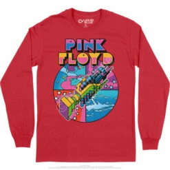 Pink Floyd WYWH Mod Long Sleeve T-Shirt -MLB Shop PF0002LSREDf 17185.1664839867