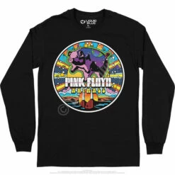 Pink Floyd Animals Mod Long Sleeve T-Shirt -MLB Shop PF0003LSBLKf 65380.1669961593