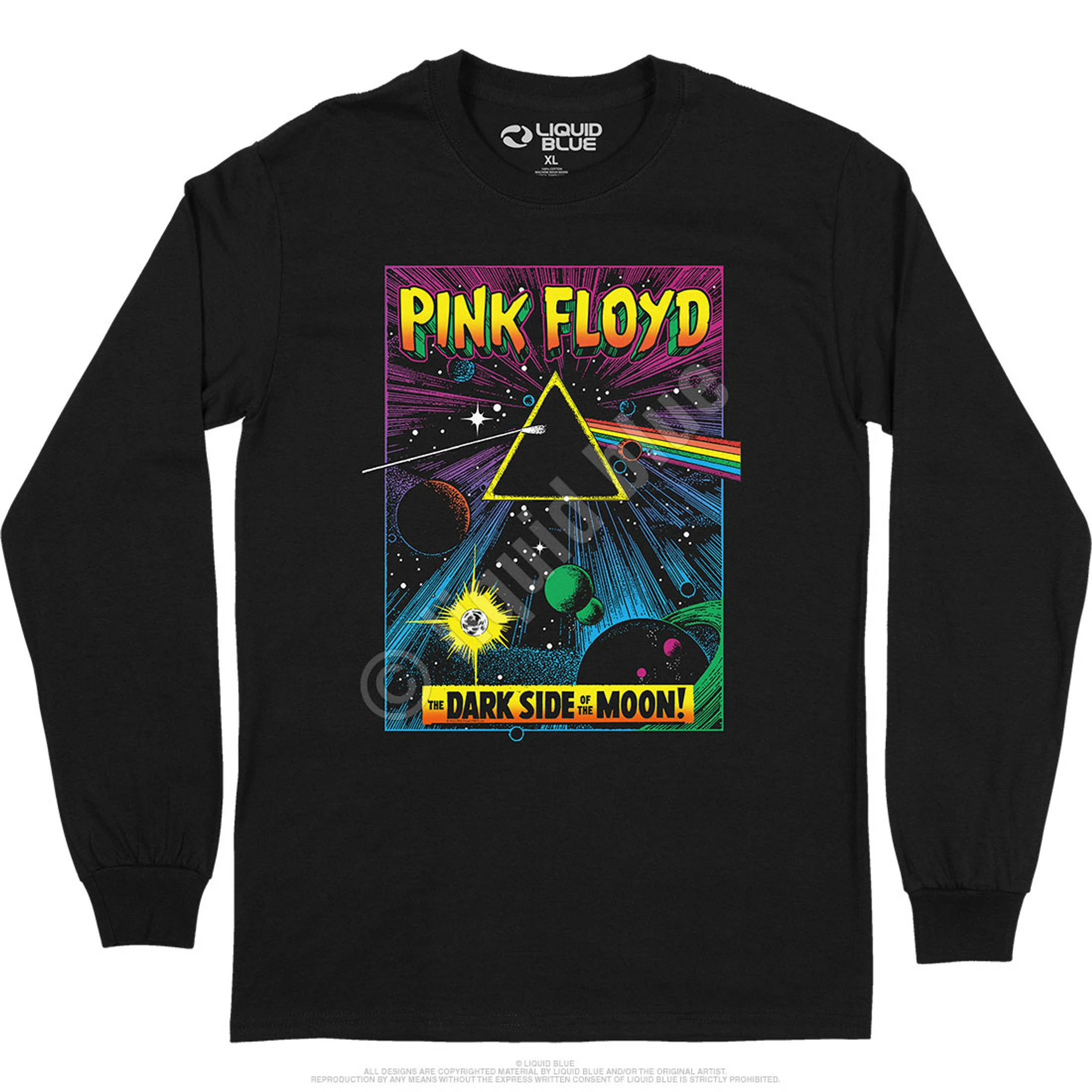 Pink Floyd Dark Side Pulp Long Sleeve T-Shirt 4 Pink Floyd Dark Side Pulp Long Sleeve T-Shirt - Image 2