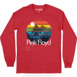 Pink Floyd Dark Side Sunset Long Sleeve T-Shirt -MLB Shop PF0005LSREDf 19028.1669962162