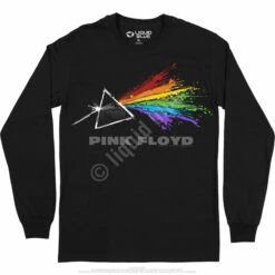 Pink Floyd Dark Side Liquid Long Sleeve T-Shirt -MLB Shop PF0006LSBLKf 41591.1678387709