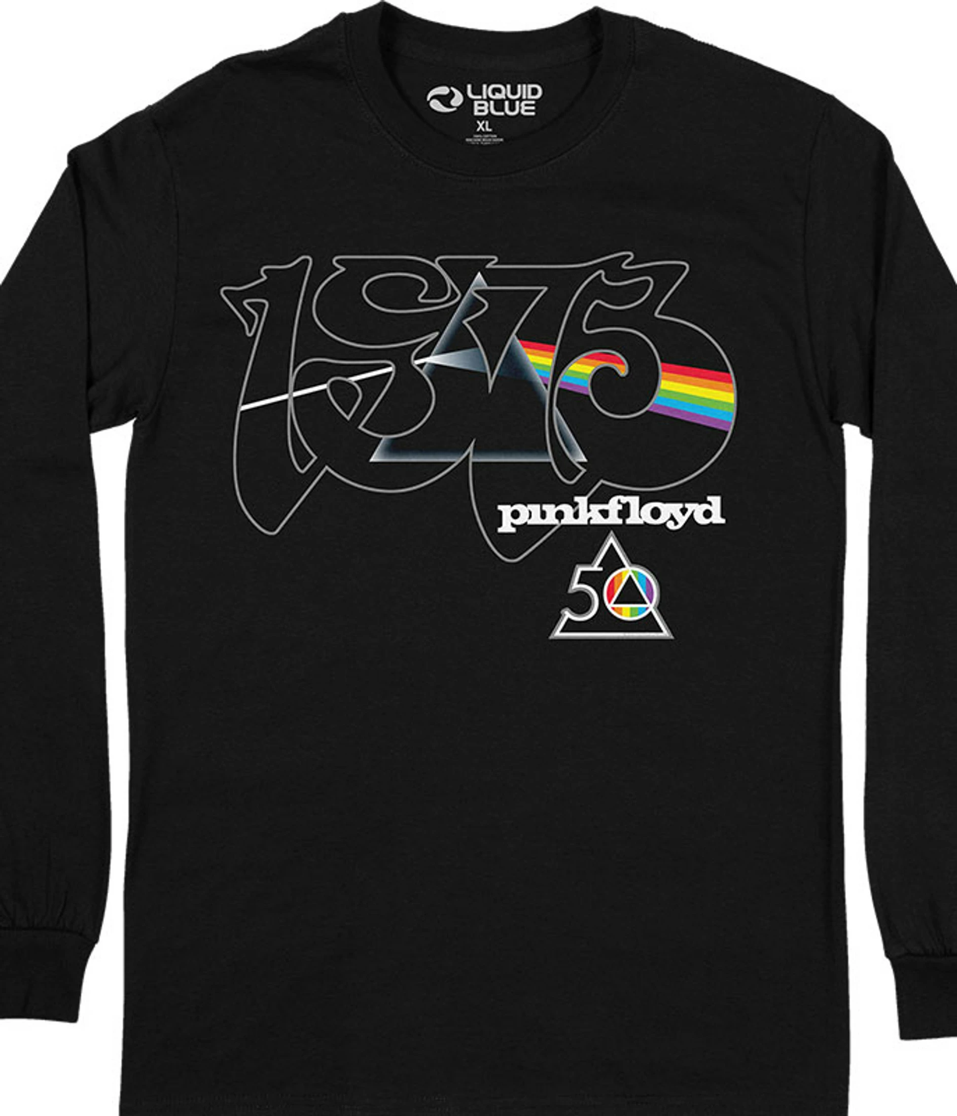 Pink Floyd Dark Side 50th Long Sleeve T-Shirt 3 Pink Floyd Dark Side 50th Long Sleeve T-Shirt
