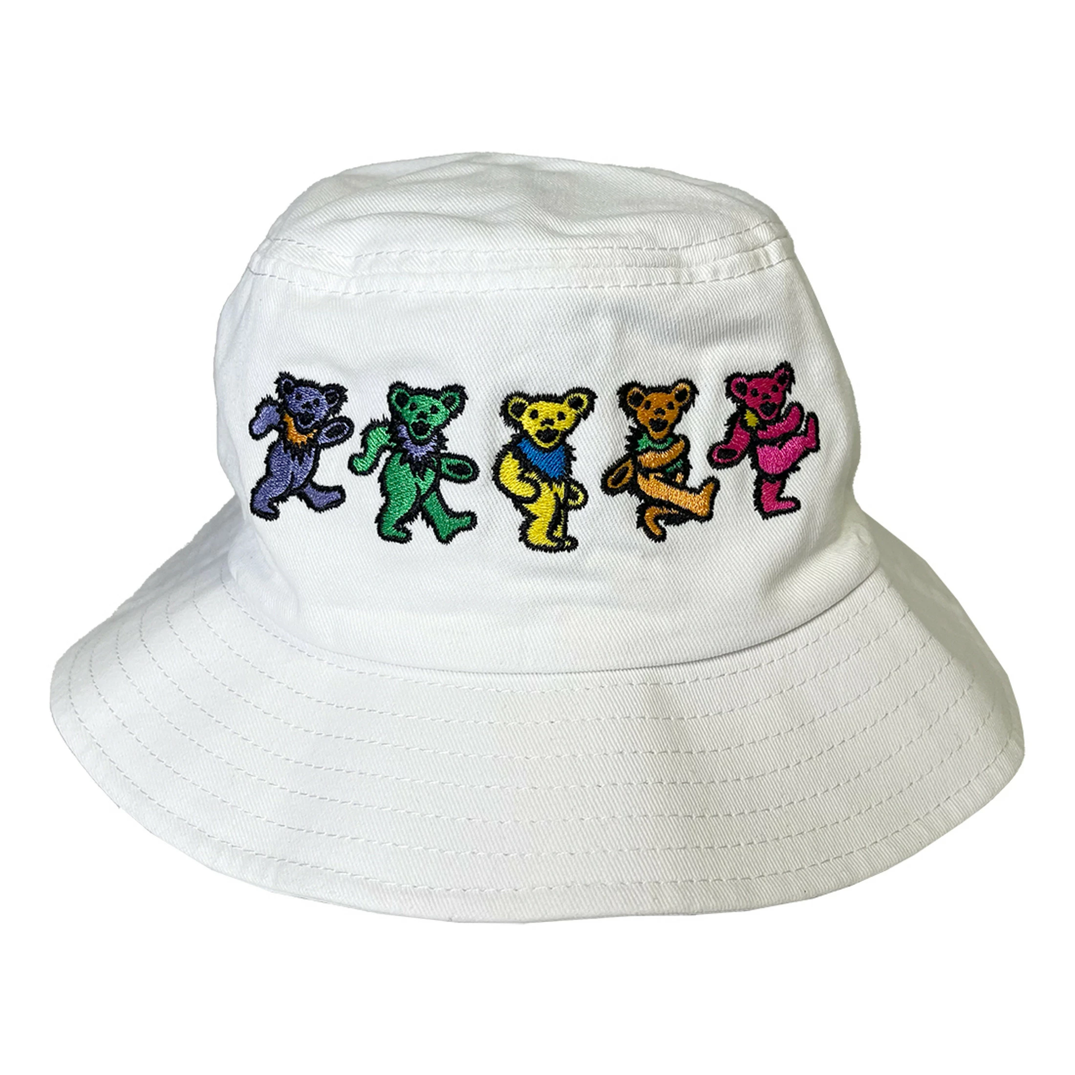 Dancin Bear White Bucket Hat 4 Dancin Bear White Bucket Hat - Image 2