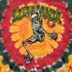 Lithuania Basketball Tie-Dye Hoodie 10 Lithuania Basketball Tie-Dye Hoodie -MLB Shop RET12356f artwork 91193.1650310387