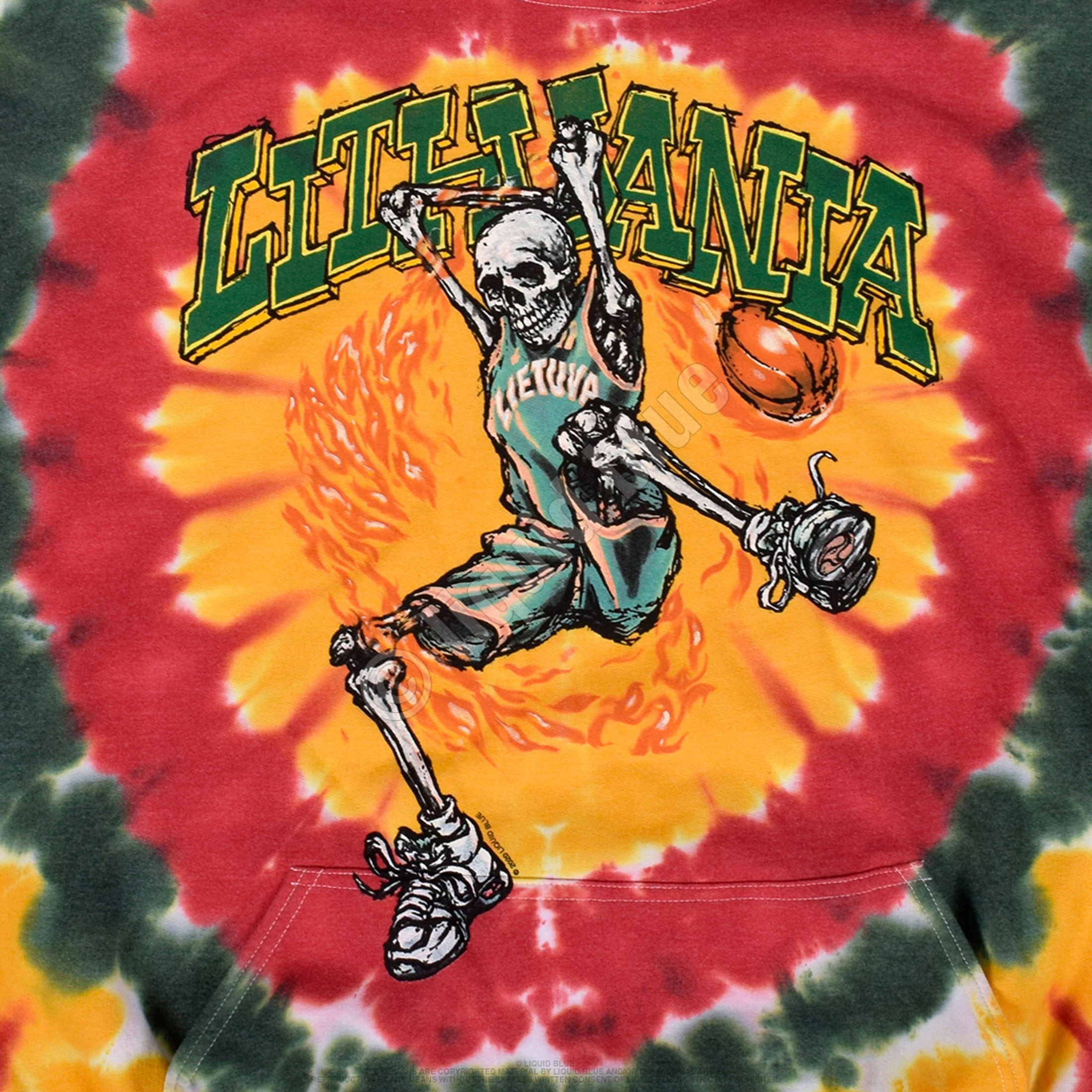 Lithuania Basketball Tie-Dye Hoodie 6 Lithuania Basketball Tie-Dye Hoodie - Image 4