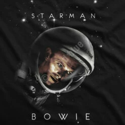 DAVID BOWIE Starman Black T-Shirt -MLB Shop RET31820f artwork 79944.1541540003