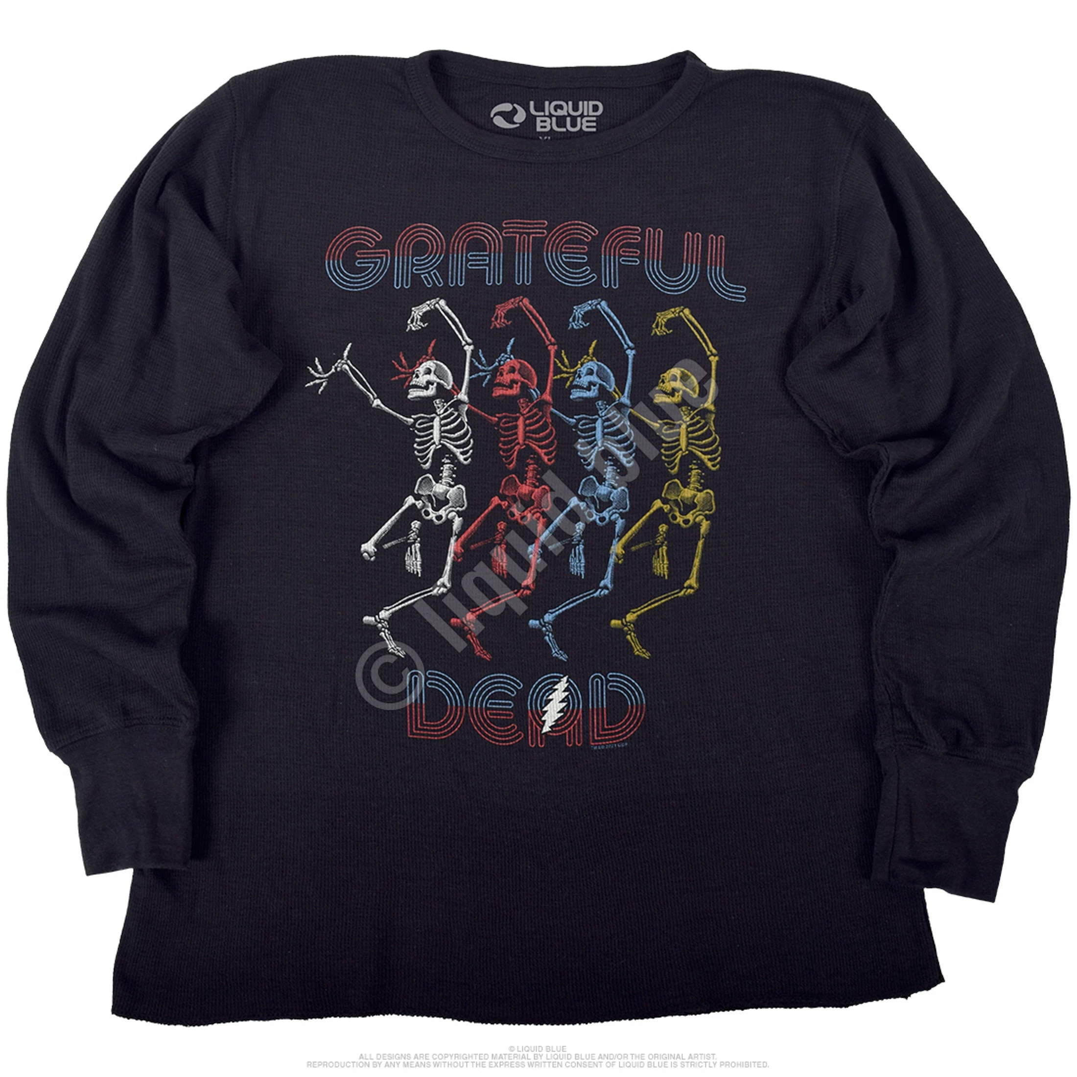 Marquee Dead Thermal Long Sleeve Black T-Shirt 4 Marquee Dead Thermal Long Sleeve Black T-Shirt - Image 2