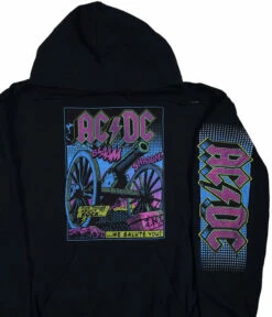 TNT Blacklight Black Sleeve Printed Hoodie