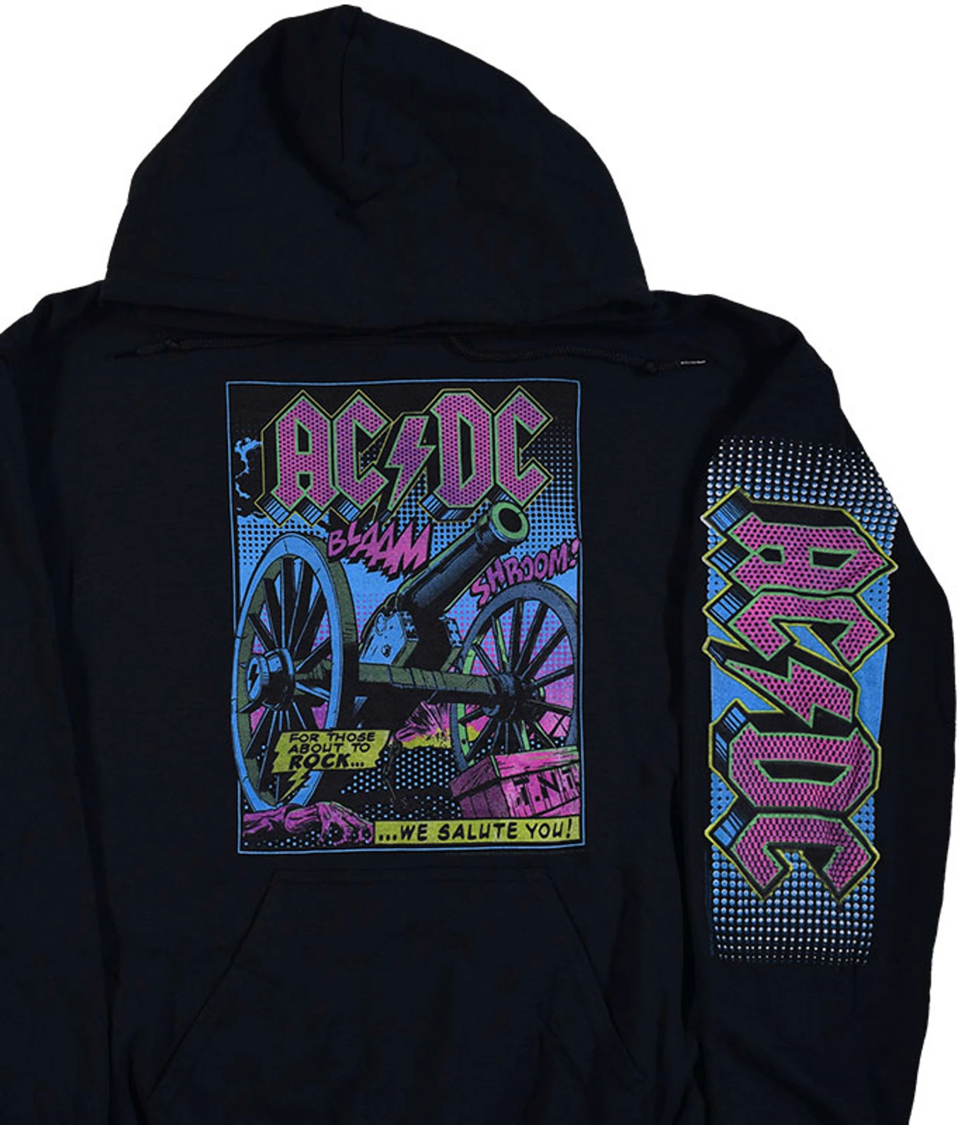 TNT Blacklight Black Sleeve Printed Hoodie 3 TNT Blacklight Black Sleeve Printed Hoodie