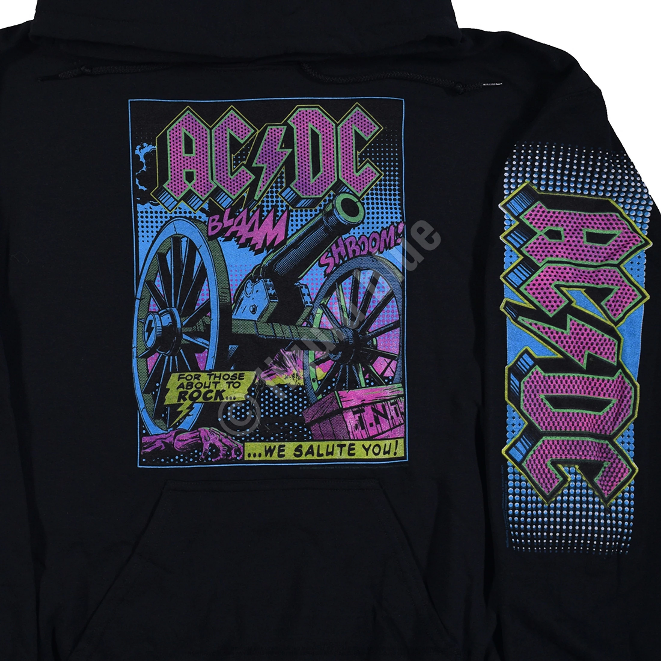 TNT Blacklight Black Sleeve Printed Hoodie 5 TNT Blacklight Black Sleeve Printed Hoodie - Image 3