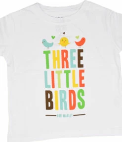 Marley Bird Hearts Toddler White T-Shirt
