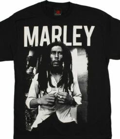 Marley Portrait Black T-Shirt