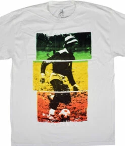 Marley Soccer Tri-Color White T-Shirt