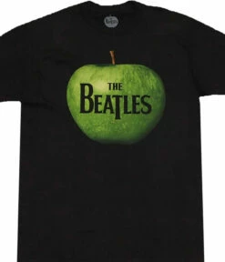 Beatles Apple Logo Black T-Shirt