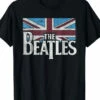 Beatles British Flag Black T-Shirt -MLB Shop RETBTBFBf 02236.1598033570