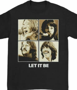 Beatles Let It Be Black T-Shirt