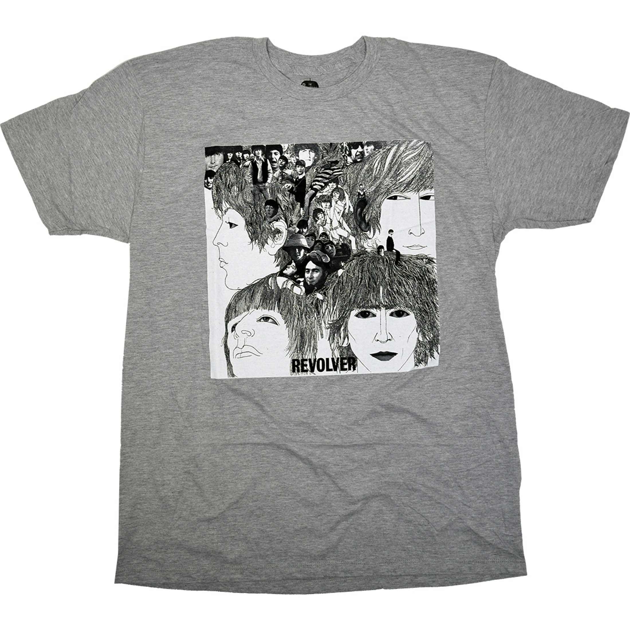 Beatles Revolver Grey Poly-Cotton T-Shirt 3 Beatles Revolver Grey Poly-Cotton T-Shirt