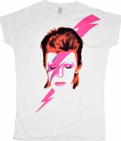 DAVID BOWIE Bowie Watch That White Juniors Long Length T-Shirt