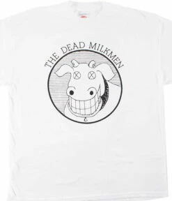 Dead Milkmen Cow Logo White T-Shirt