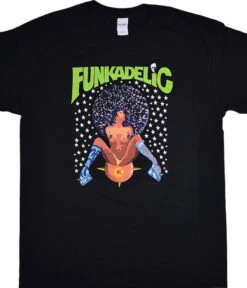 Funkadelic Afro Girl Black T-Shirt