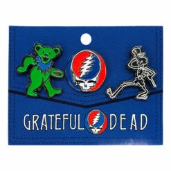 Grateful Dead 3 Pack Enamel Pin Set -MLB Shop RETGD3PKEP 08356.1616596161