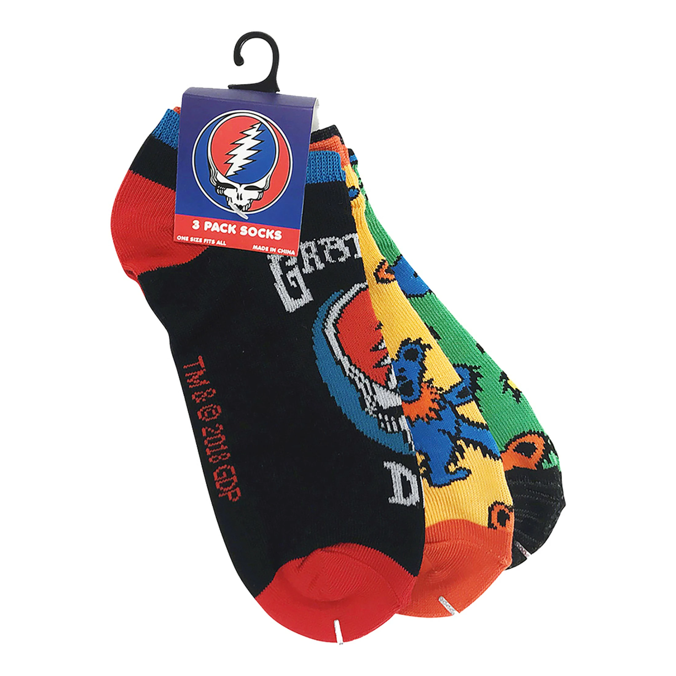 Grateful Dead 3 Pack Ankle Socks 4 Grateful Dead 3 Pack Ankle Socks - Image 2