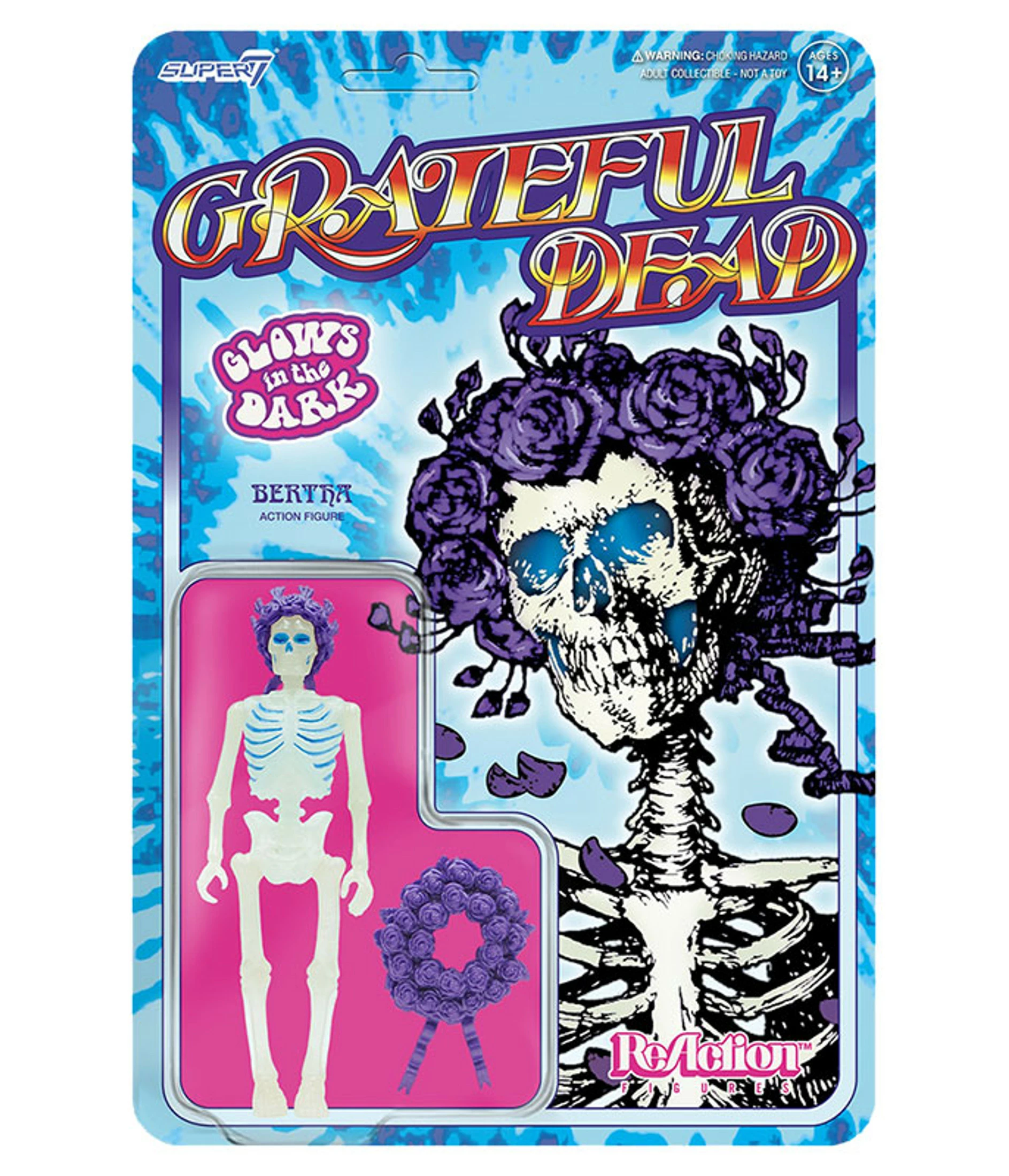 Grateful Dead Bertha Glow ReAction Figure 3 Grateful Dead Bertha Glow ReAction Figure