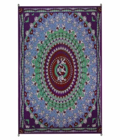 Bear Purple Tapestry