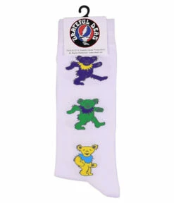 GD Dancing Bears Men's White Socks