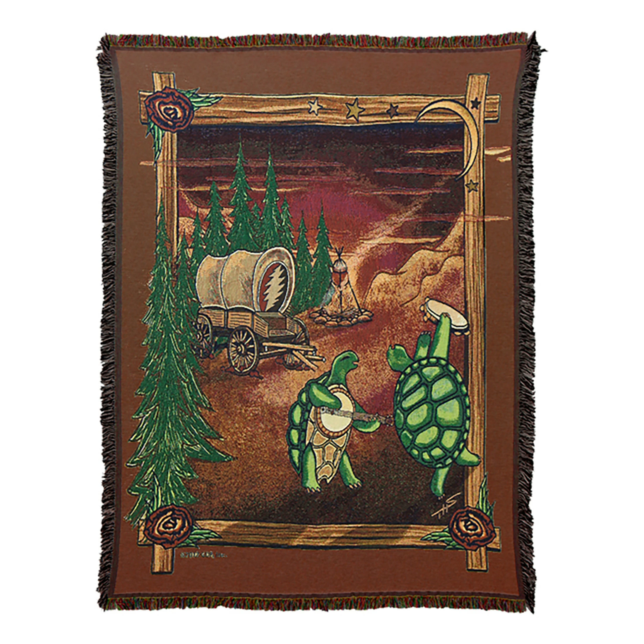GD Covered Wagon Woven Blanket 4 GD Covered Wagon Woven Blanket - Image 2