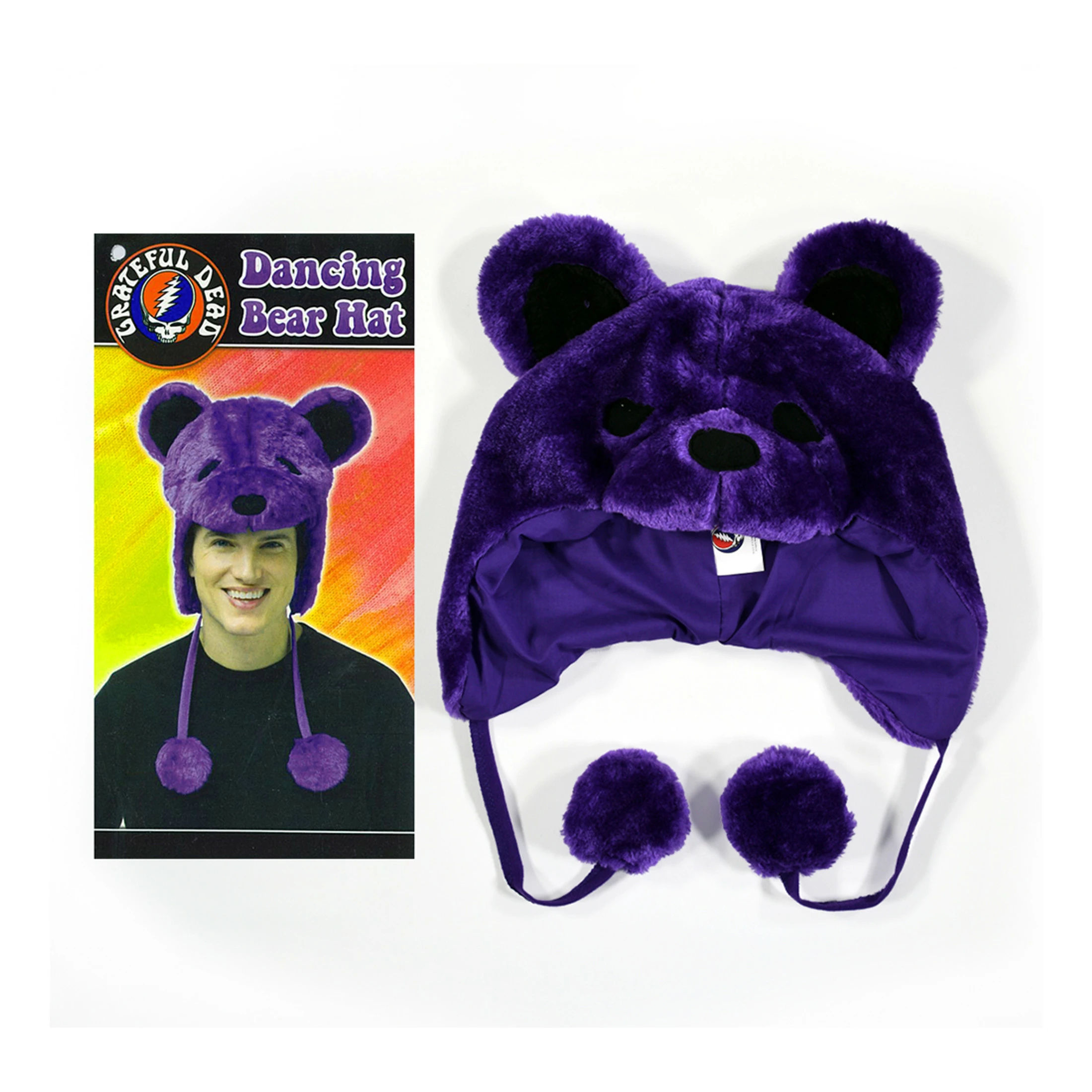 GD Dancin Bear Purple Hat 4 GD Dancin Bear Purple Hat - Image 2