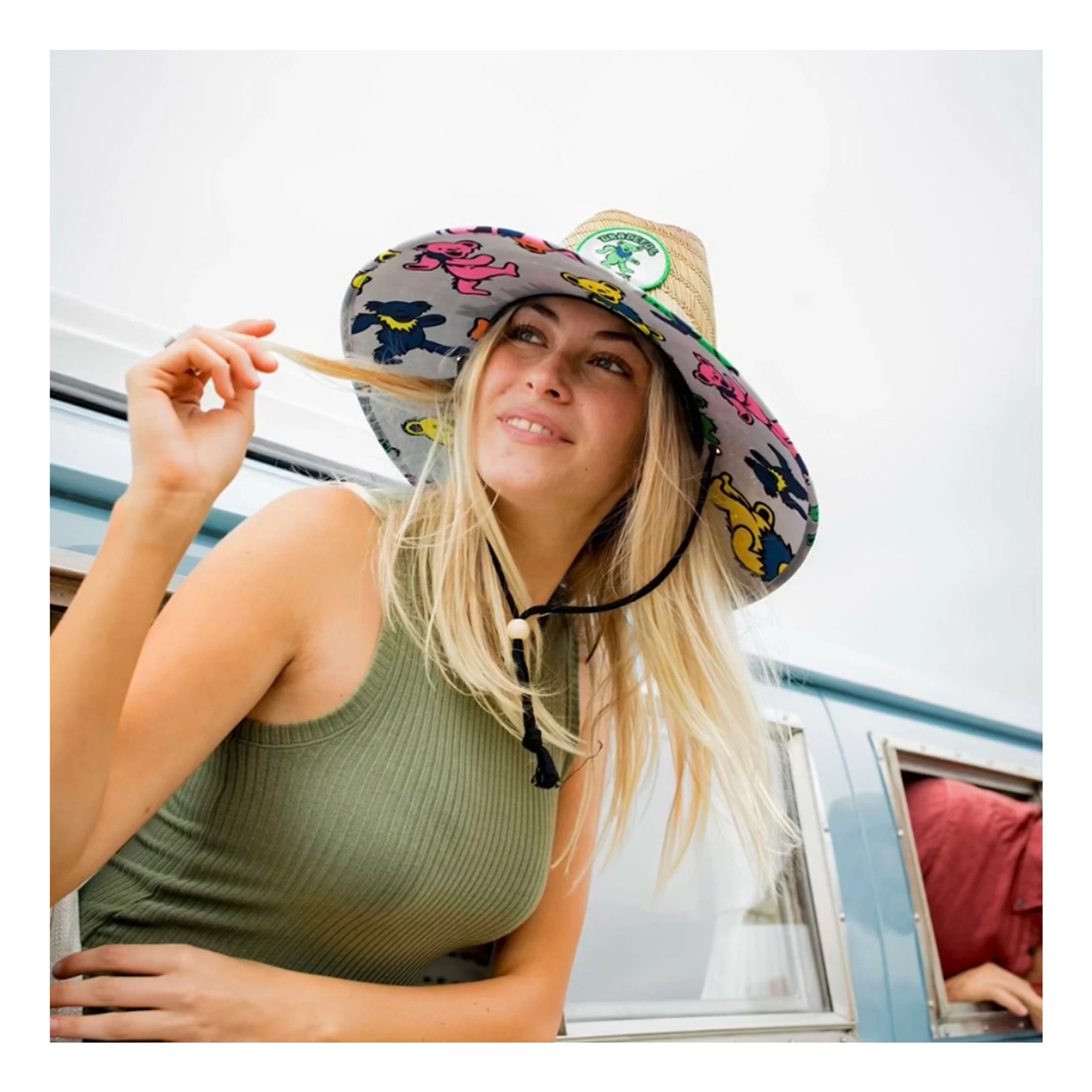 Dancing Bear Straw Sun Hat 5 Dancing Bear Straw Sun Hat - Image 3