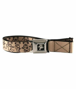 Dancing Bear Seatbelt Belt Tan