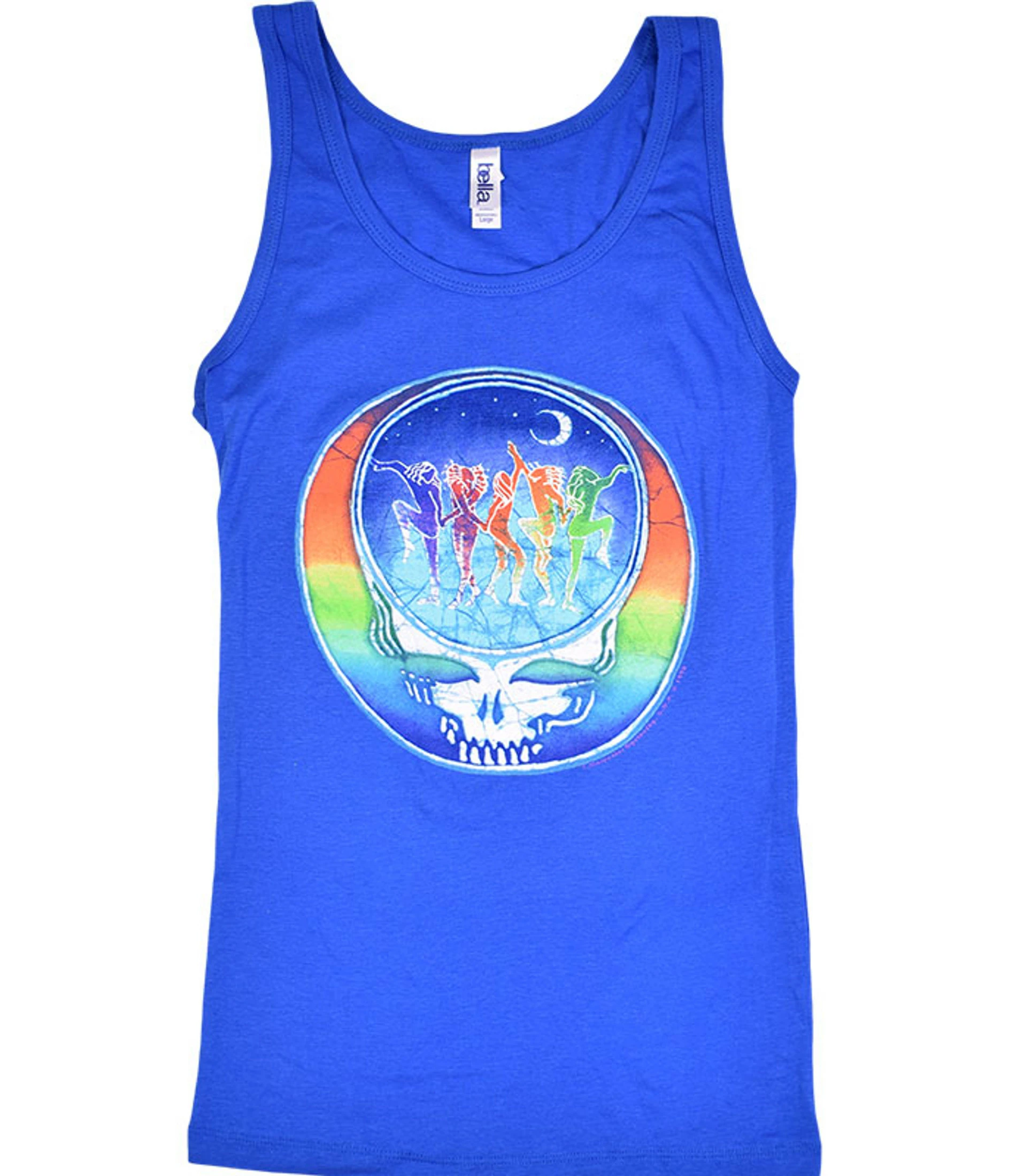 GD Dancing Face Blue Juniors Tank Top T-Shirt 3 GD Dancing Face Blue Juniors Tank Top T-Shirt