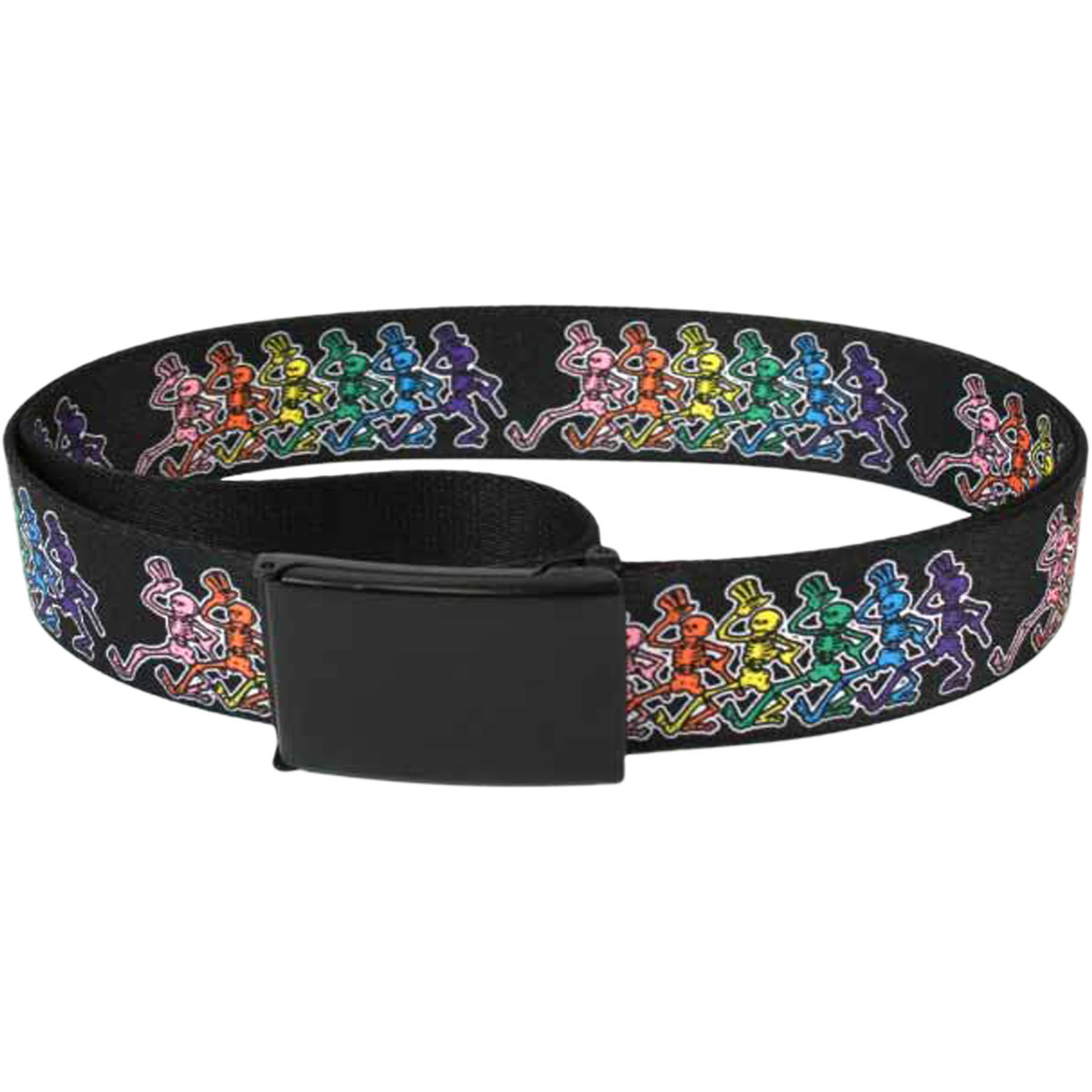 Dancing Skeletons Adjustable Web Belt Black 4 Dancing Skeletons Adjustable Web Belt Black - Image 2