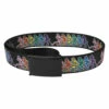 Dancing Skeletons Adjustable Web Belt Black -MLB Shop RETGDDSAB 81143.1569264738