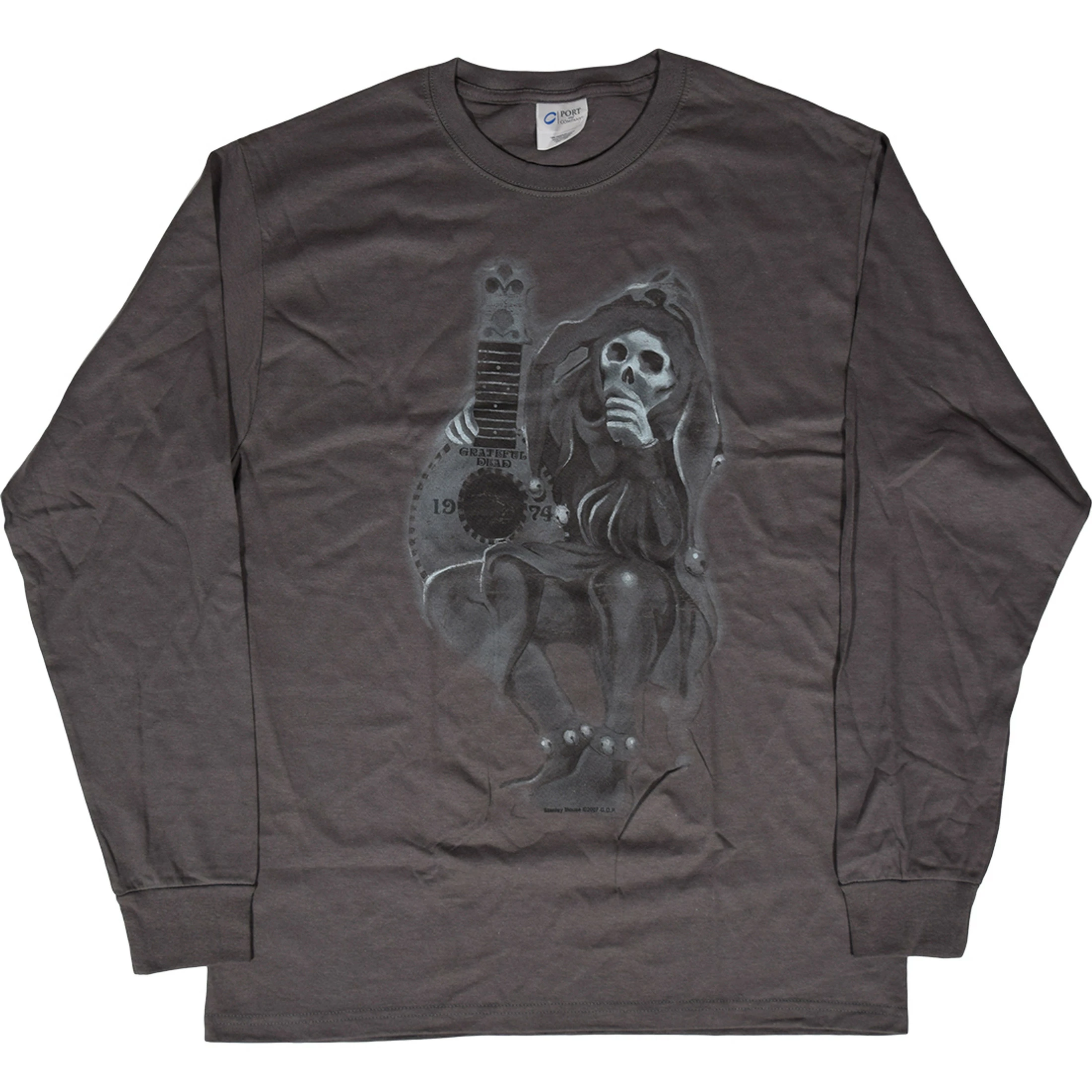 GD Jester Grey Long Sleeve T-Shirt 4 GD Jester Grey Long Sleeve T-Shirt - Image 2