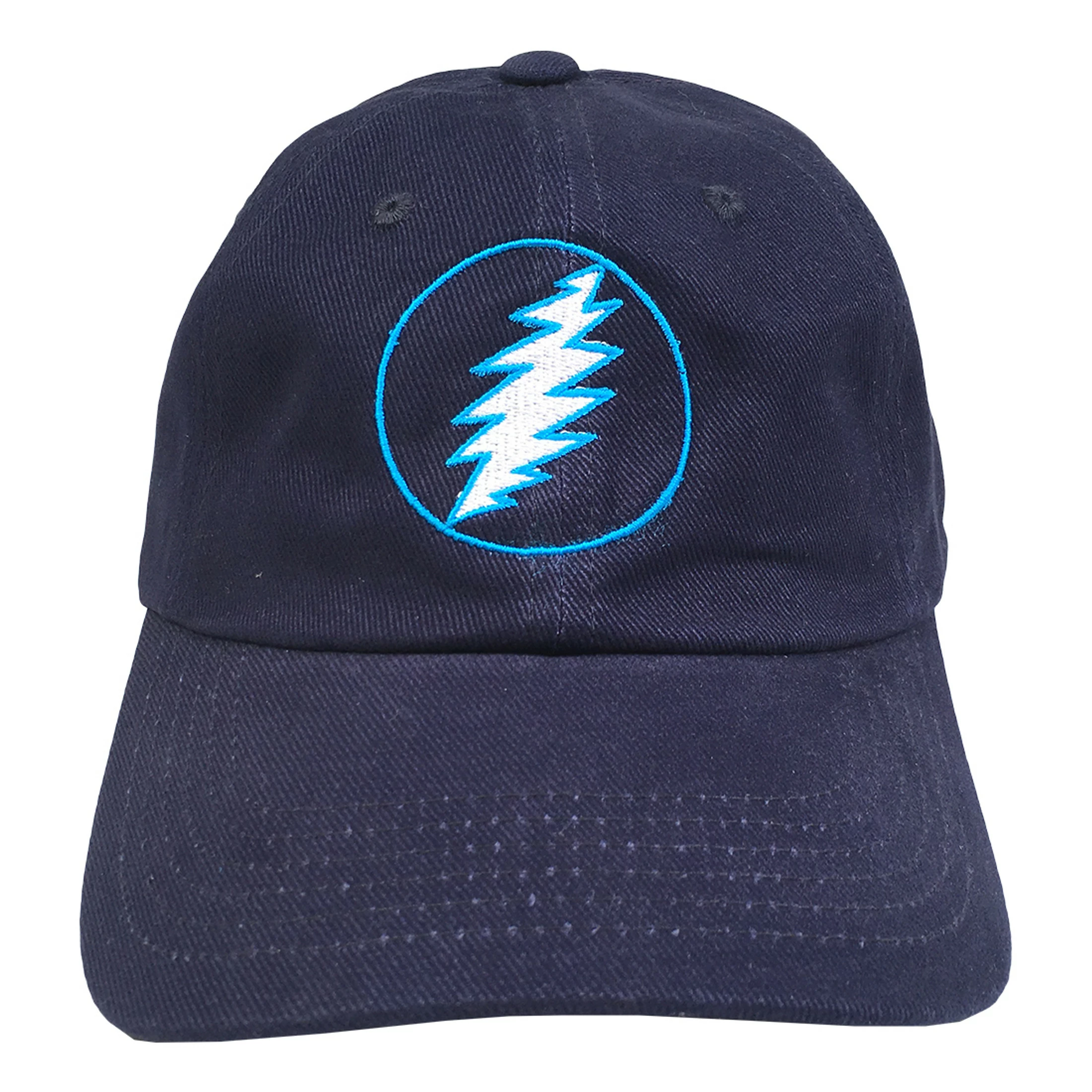 GD Lightning Bolt Navy Baseball Cap 4 GD Lightning Bolt Navy Baseball Cap - Image 2