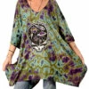 Grateful Dead Space Your Face Tie-Dye Poncho -MLB Shop RETGDSFPCS 30546.1670941493
