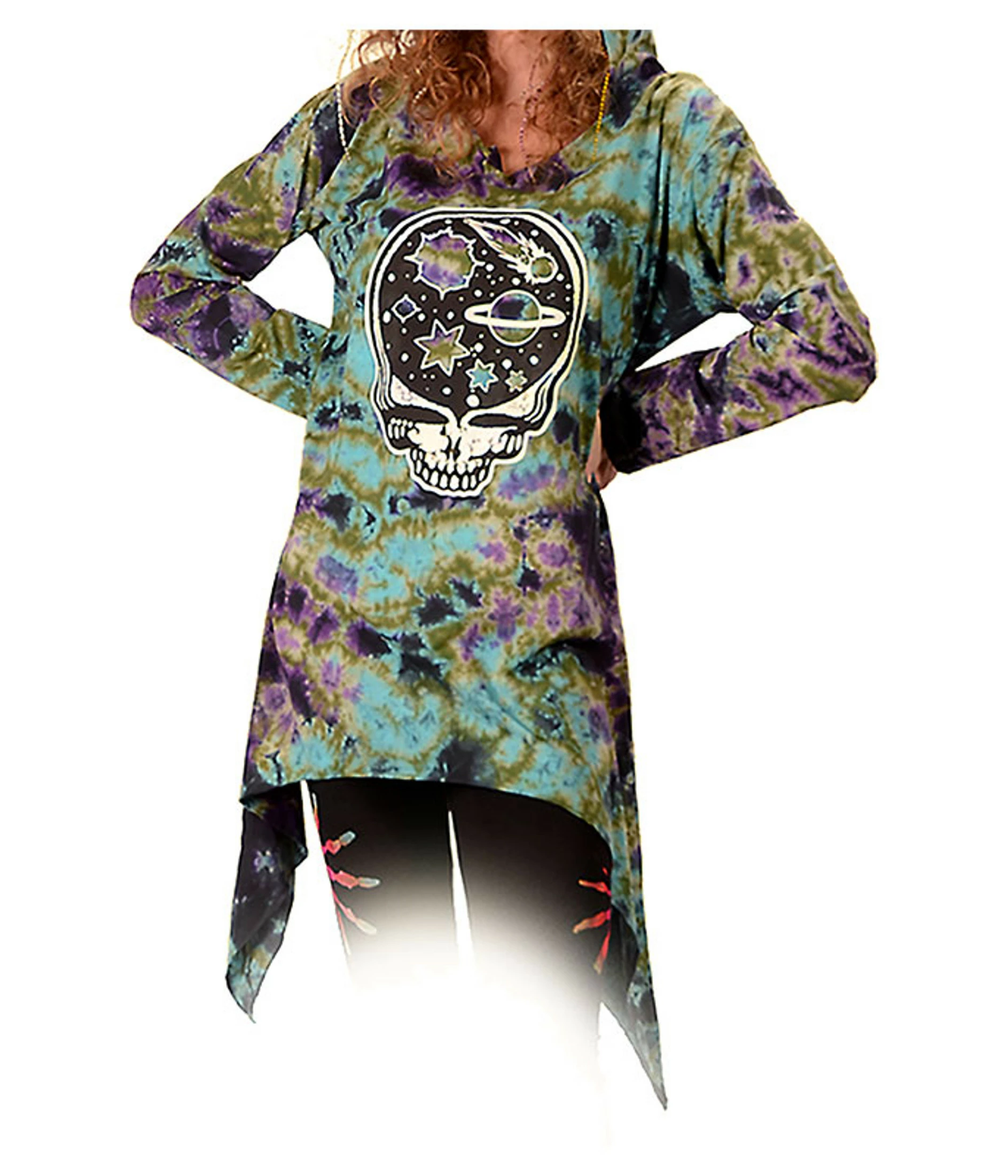 GD Stealie Night Hooded Tee Dress 3 GD Stealie Night Hooded Tee Dress