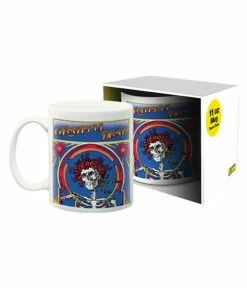 Skull And Roses White Mug