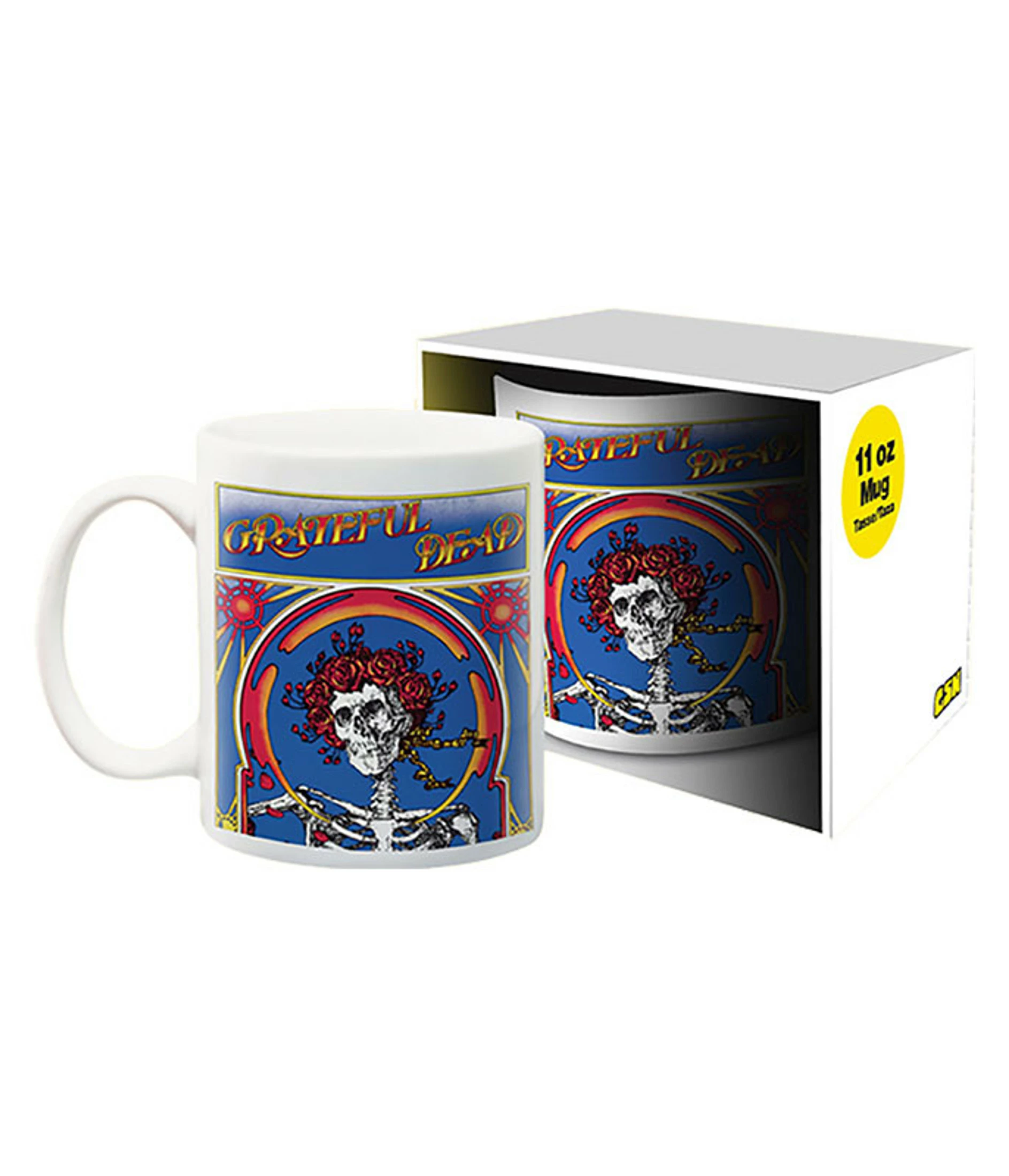 Skull And Roses White Mug 3 Skull And Roses White Mug