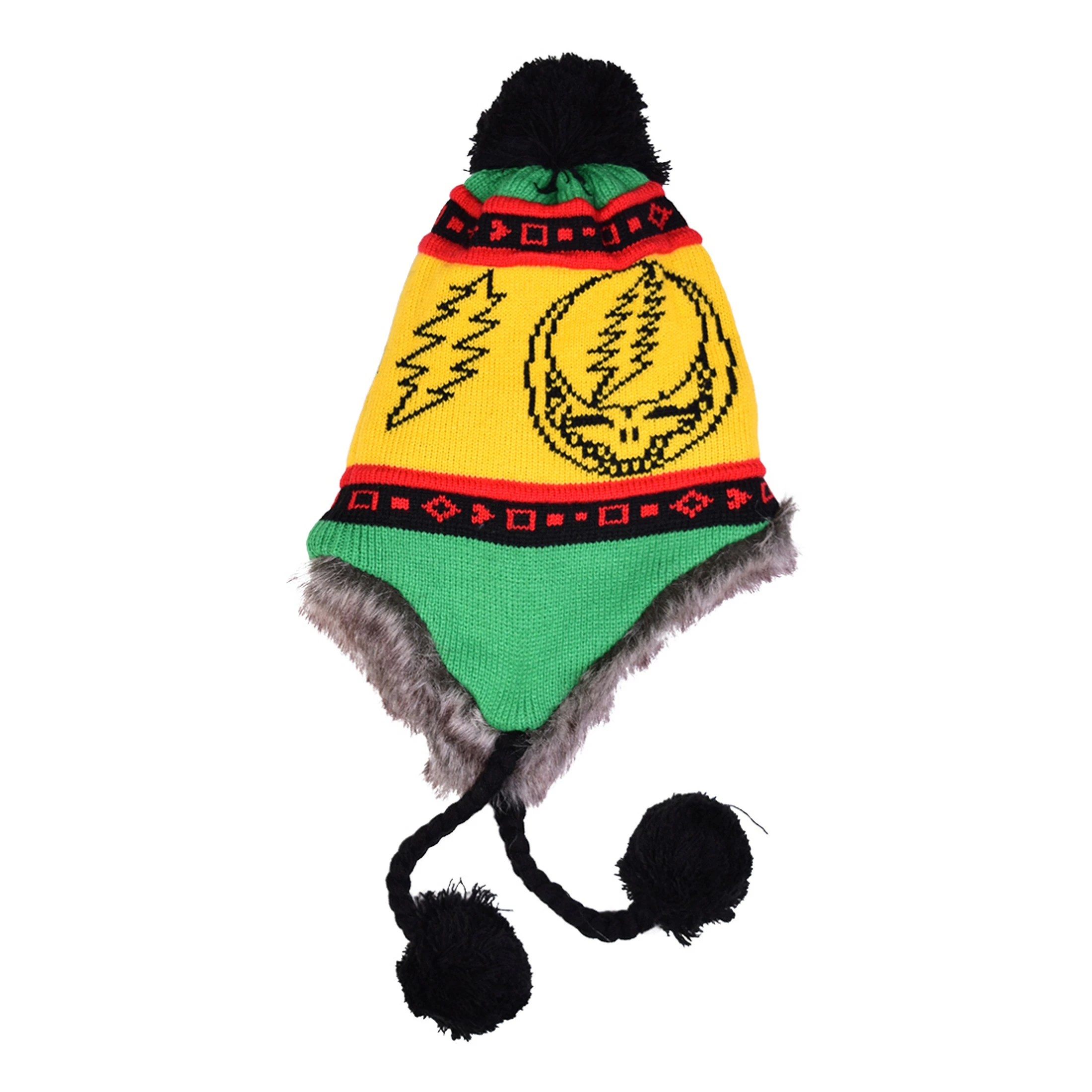 GD Rasta SYF Lined Flap Hat 4 GD Rasta SYF Lined Flap Hat - Image 2