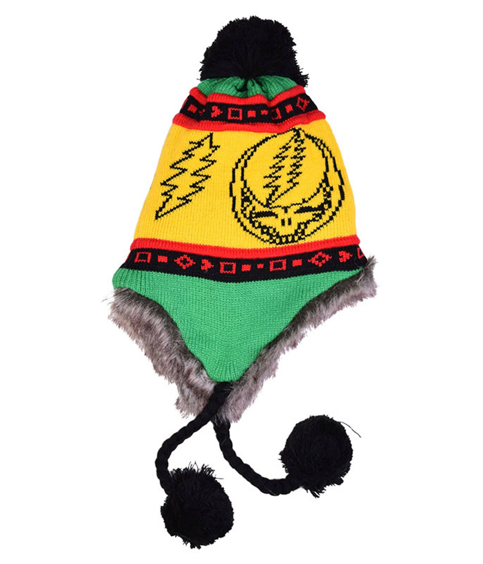 GD Rasta SYF Lined Flap Hat 3 GD Rasta SYF Lined Flap Hat