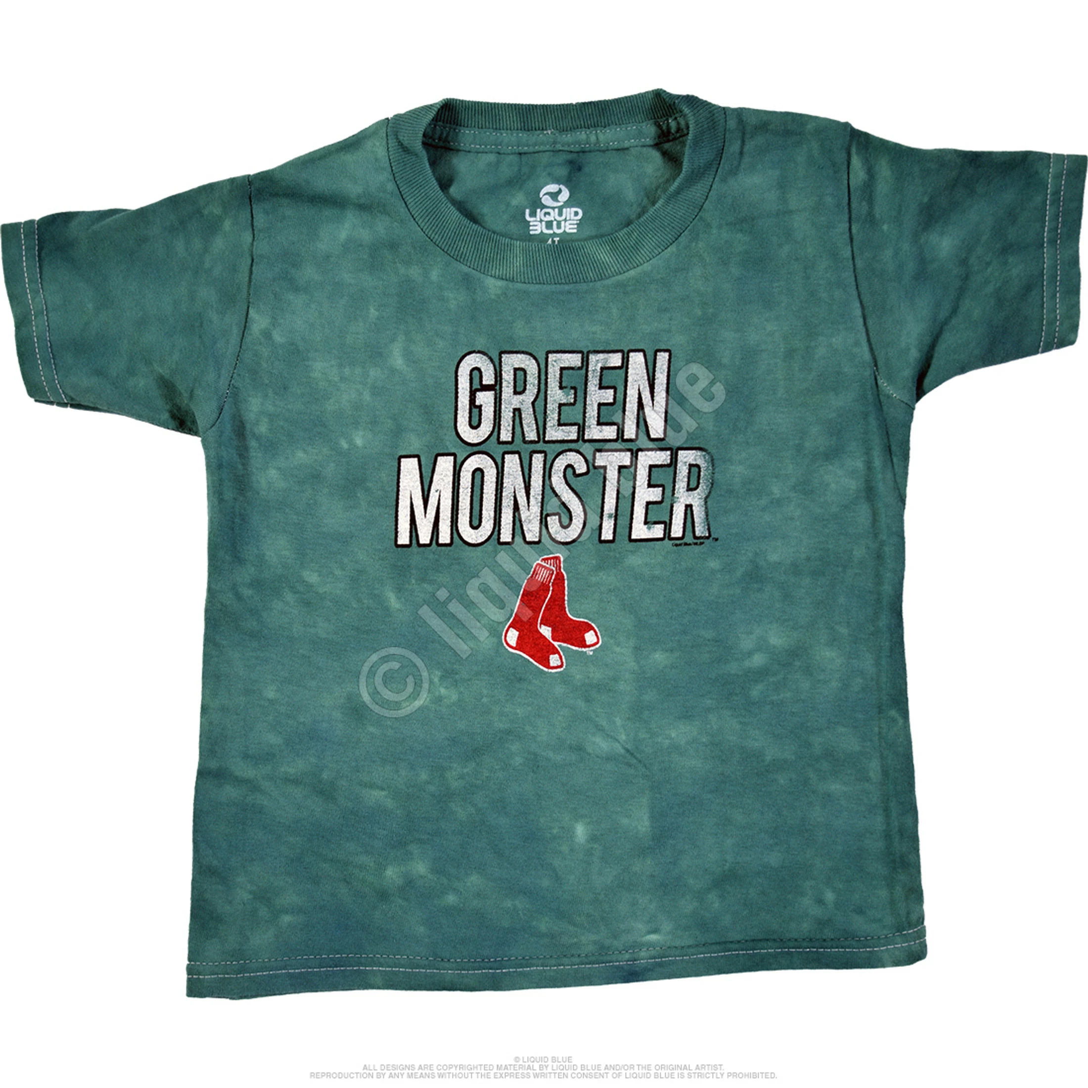 MLB Boston Red Sox Toddler Green Monster Tie-Dye T-Shirt 4 MLB Boston Red Sox Toddler Green Monster Tie-Dye T-Shirt - Image 2