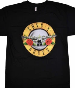 GNR Bullet Logo Black T-Shirt